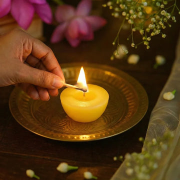 Pure Cow Ghee Wicks – 100 Pcs | Ready-to-Use Diya Wicks for Puja