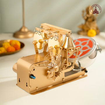 Automatic Aarti Machine with 2 Bells, 2 Jalar & Drum – Simple Variant
