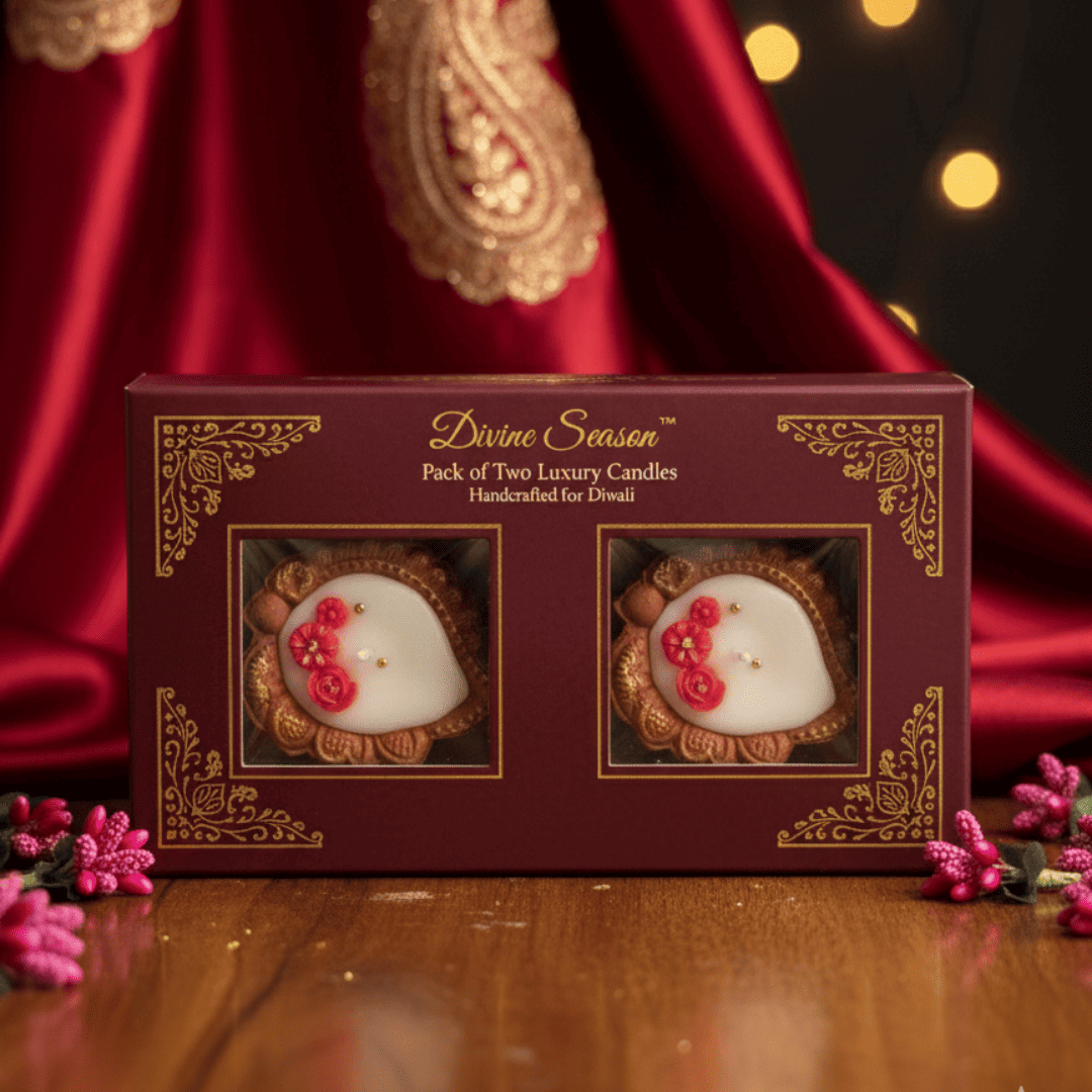 Clay Diya with Wax – Decorative Scented Diya (Pack of 2)