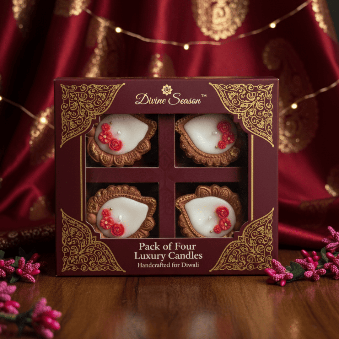 Clay Diya with Wax – Decorative Scented Diya (Pack of 2)