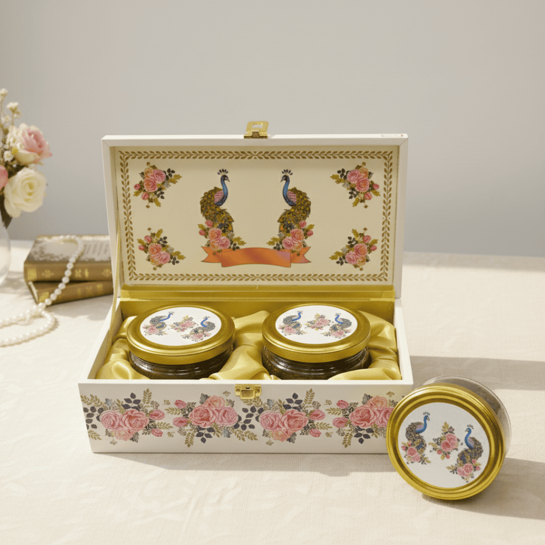 Peacock Elegance Luxury Gift Box