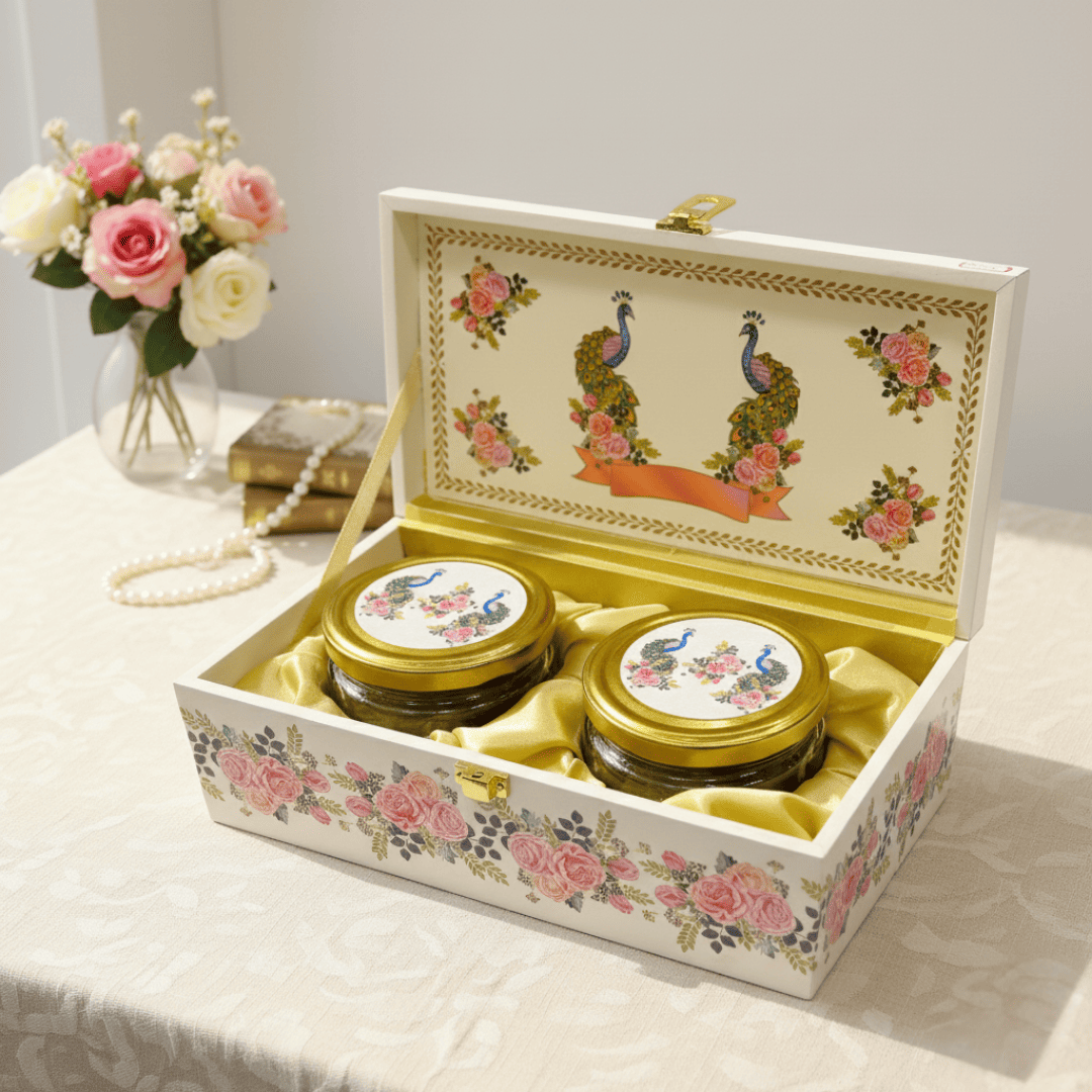 Peacock Elegance Luxury Gift Box