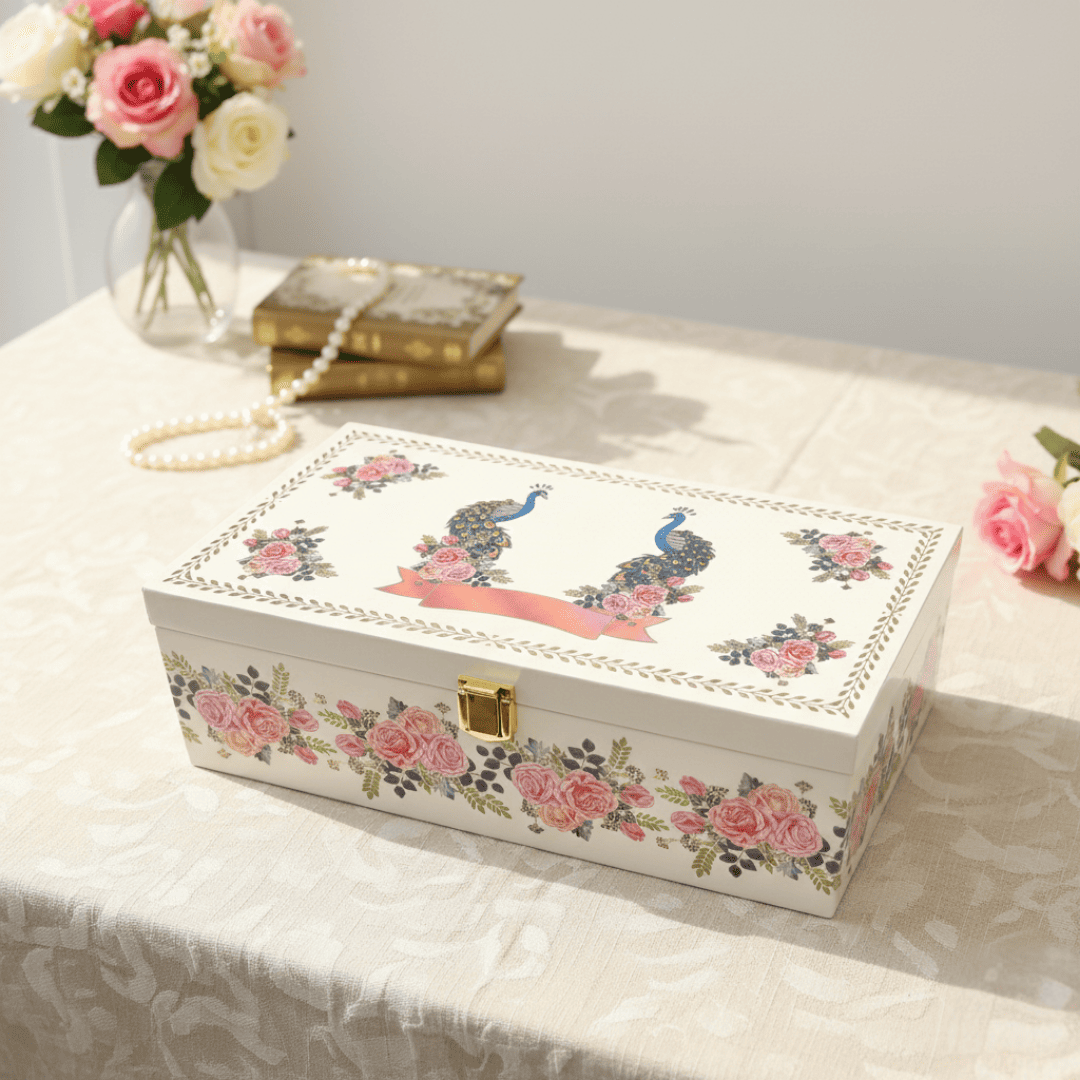 Peacock Elegance Luxury Gift Box