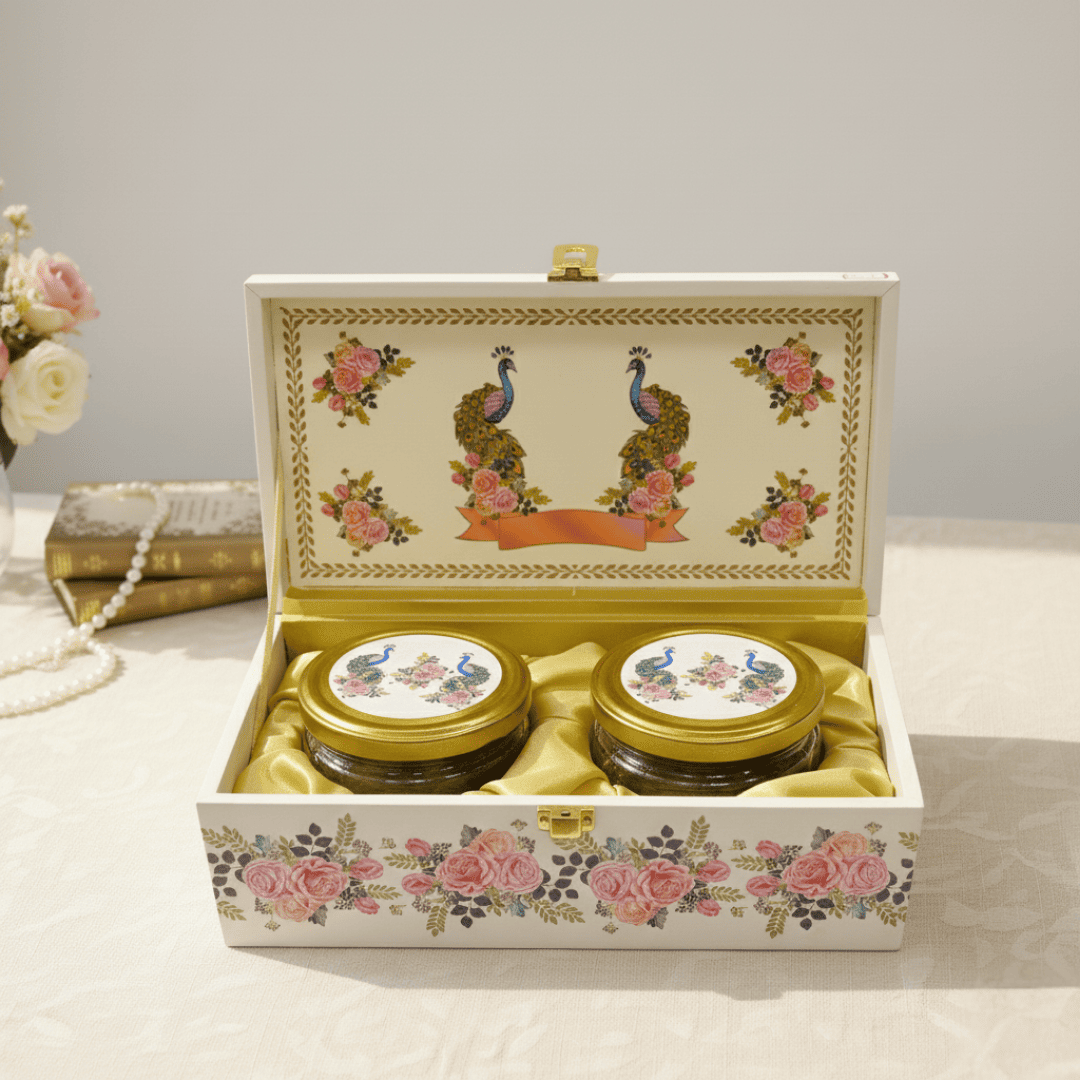 Peacock Elegance Luxury Gift Box