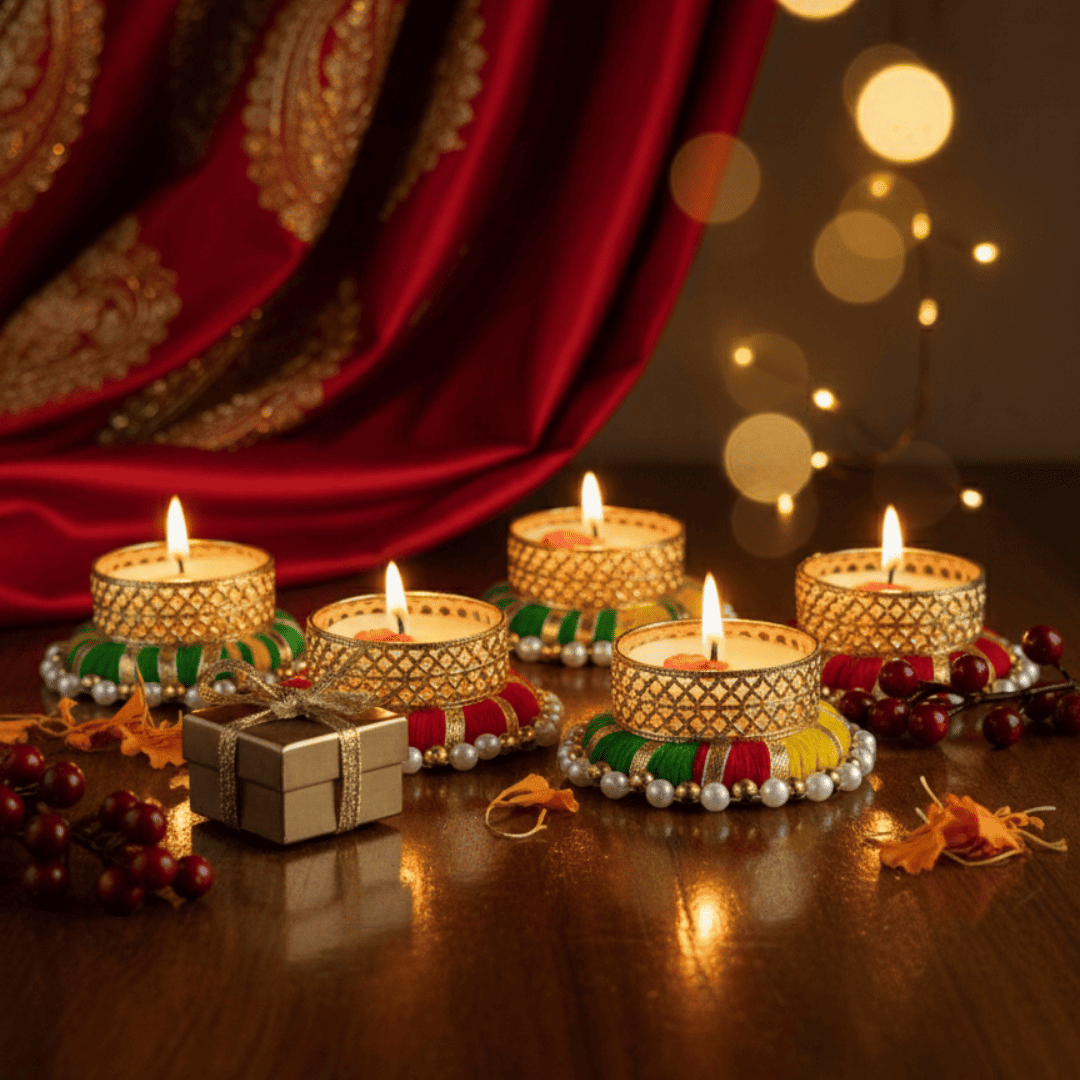 Home Decoration T-Light Candle (Pack of 2)