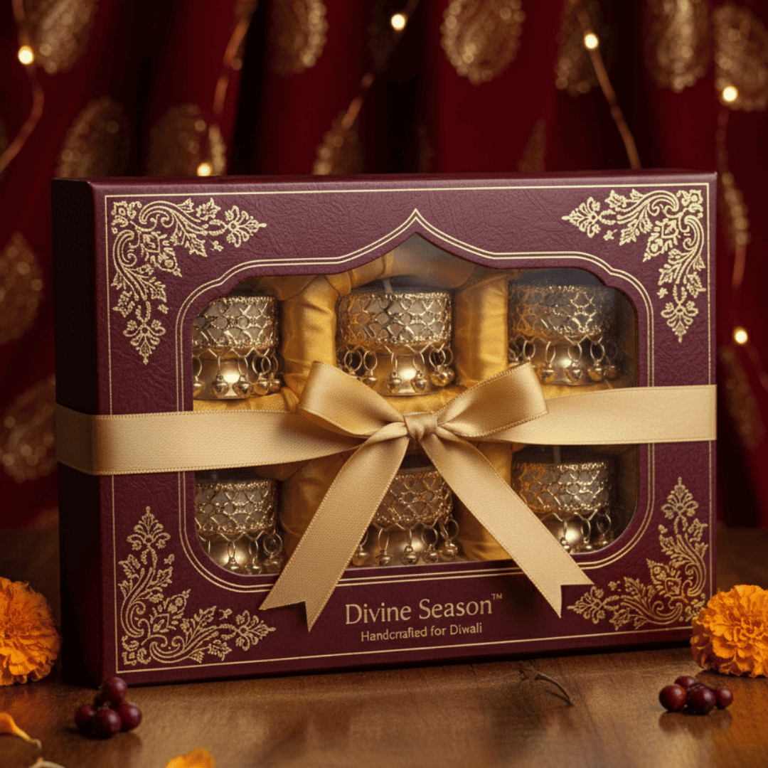 Royal Glow T-Light Candle Set (Pack of 2)