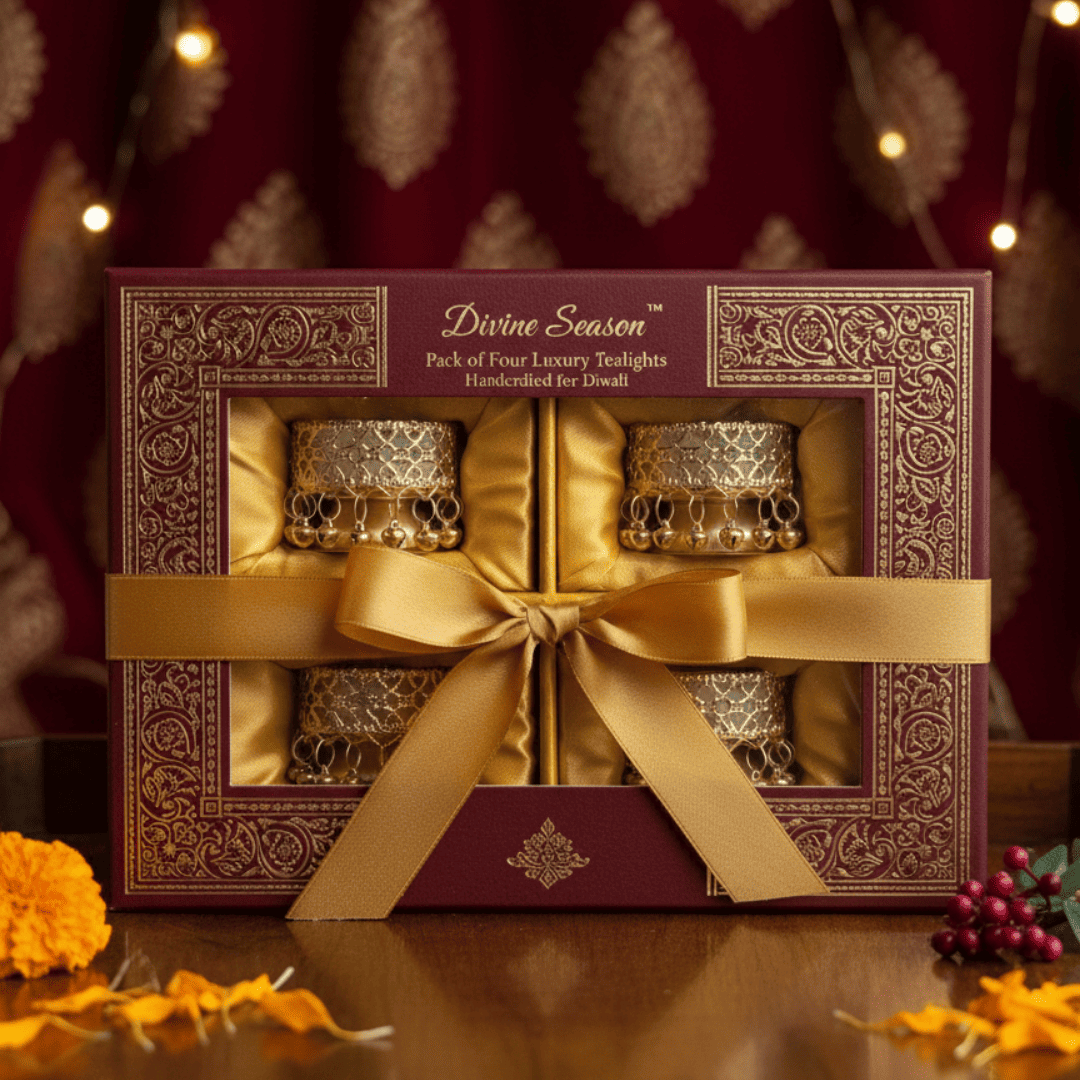 Royal Glow T-Light Candle Set (Pack of 2)