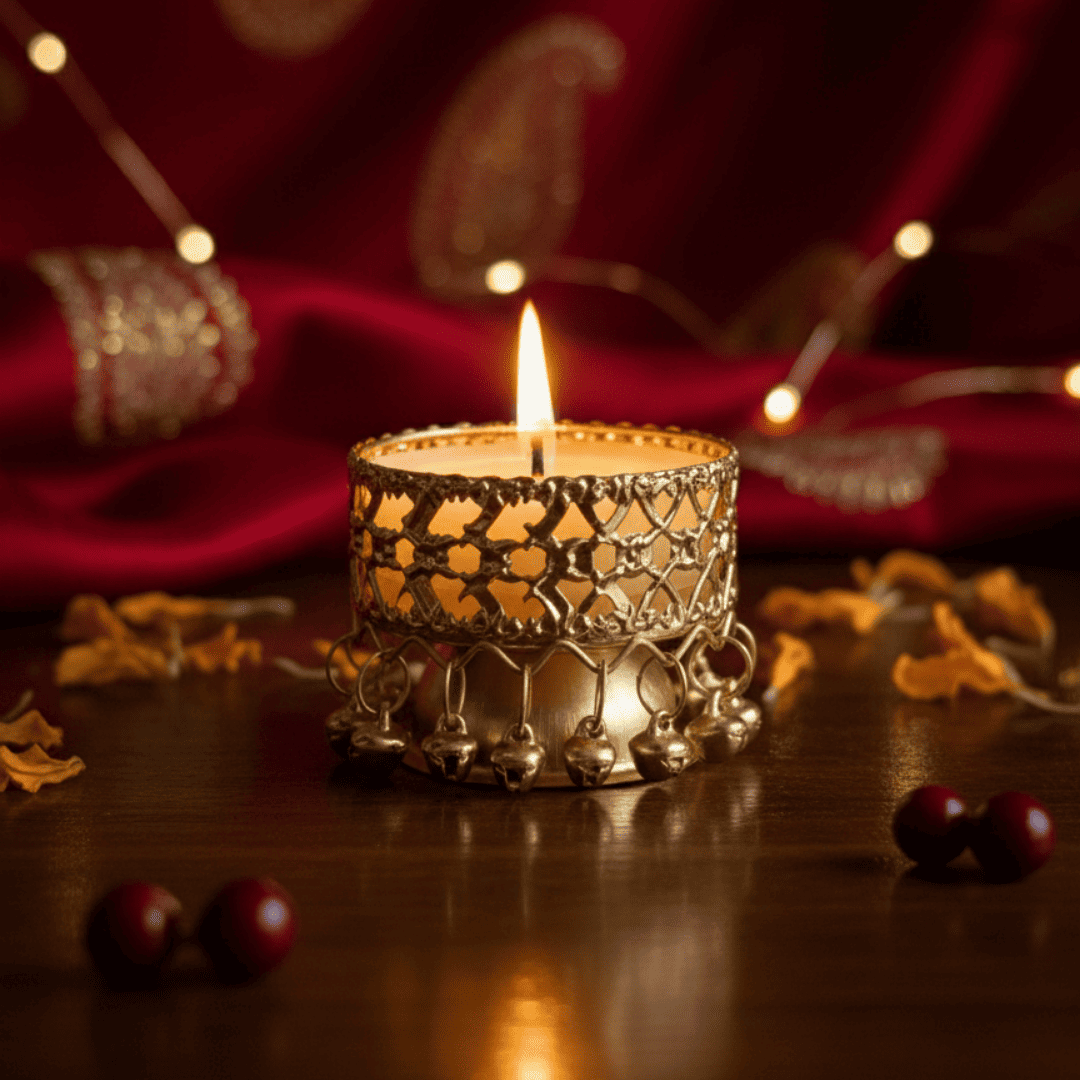 Royal Glow T-Light Candle Set (Pack of 2)