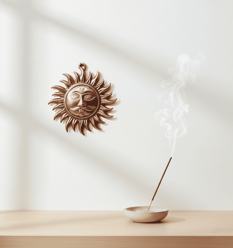Copper Sun Wall Hanging – For Growth, Good Health & Positive Energy