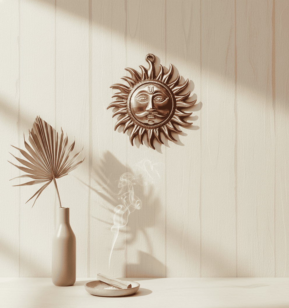 Copper Sun Wall Hanging – For Growth, Good Health & Positive Energy