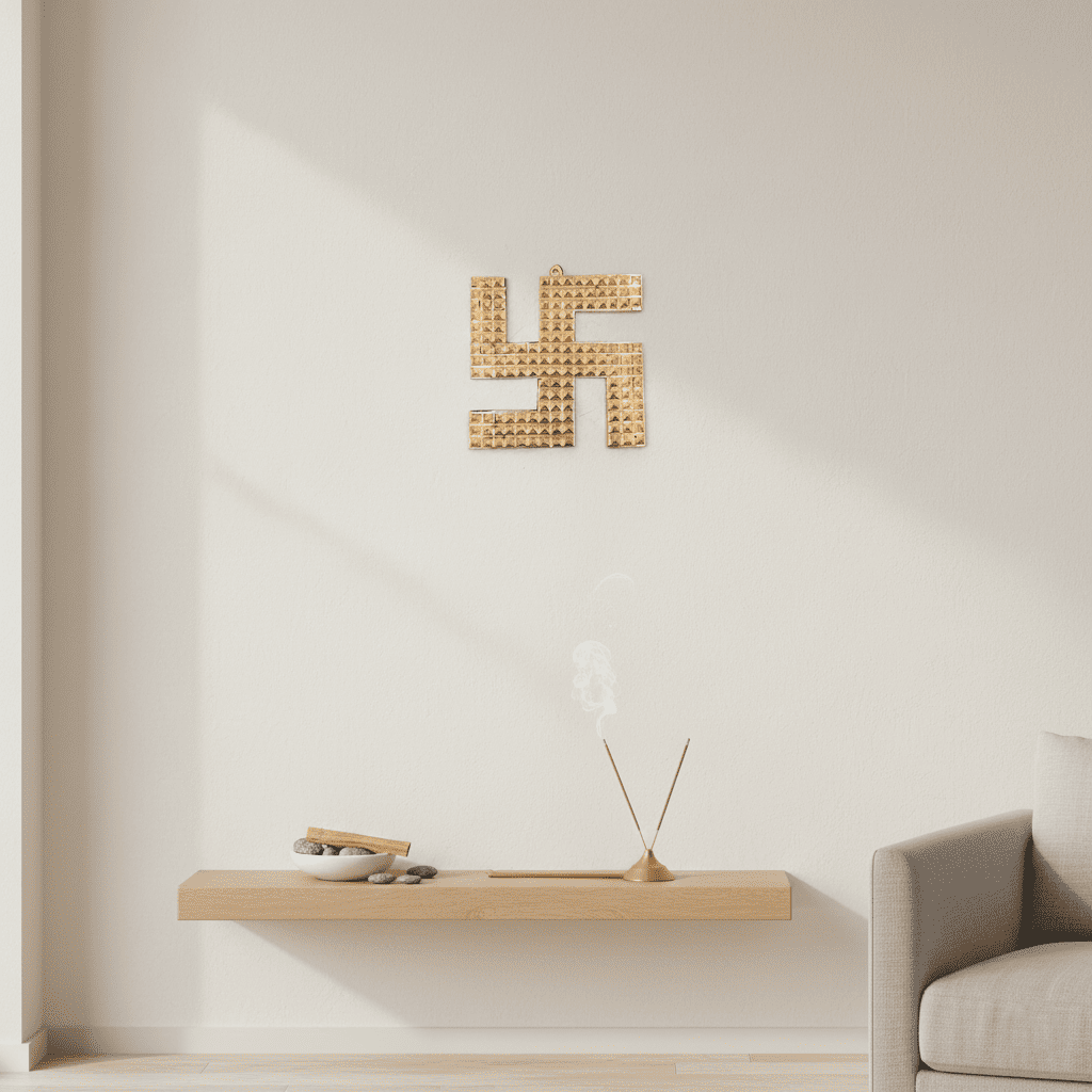 Copper Swastik – For Good Fortune, Protection & Auspicious Energy