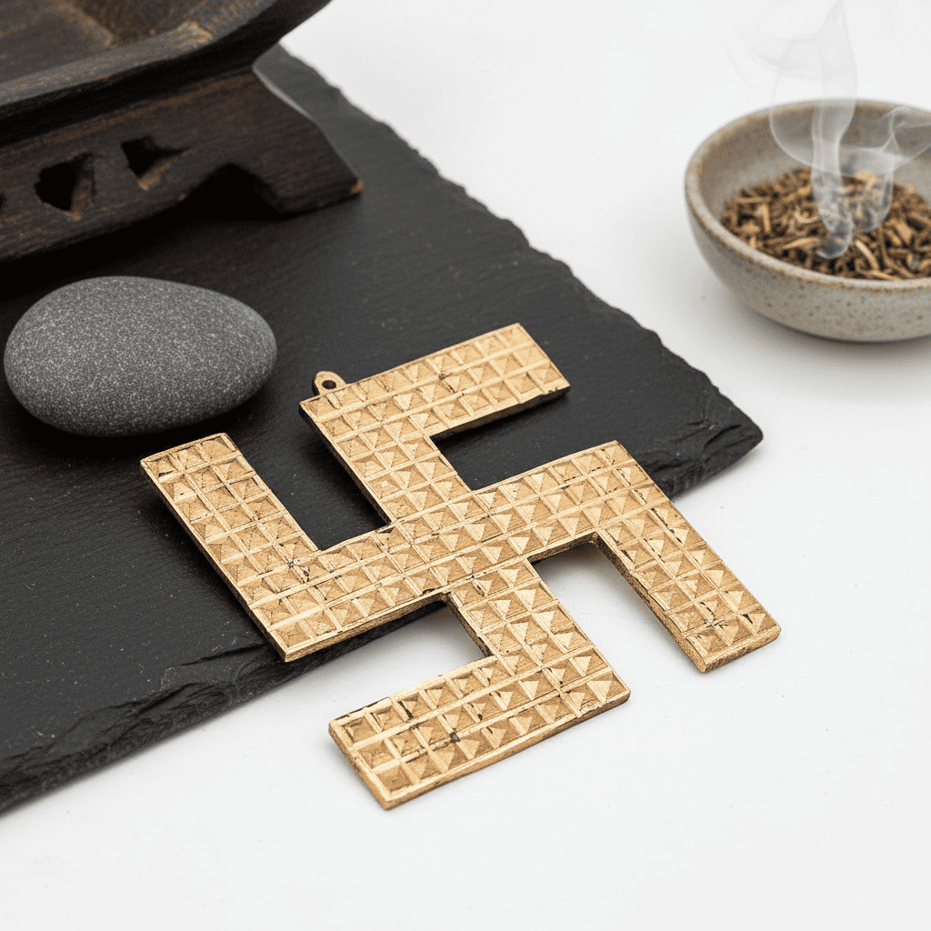 Copper Swastik – For Good Fortune, Protection & Auspicious Energy